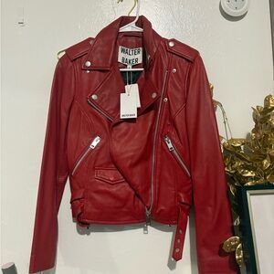Walter Baker Bold Red Leather Jacket